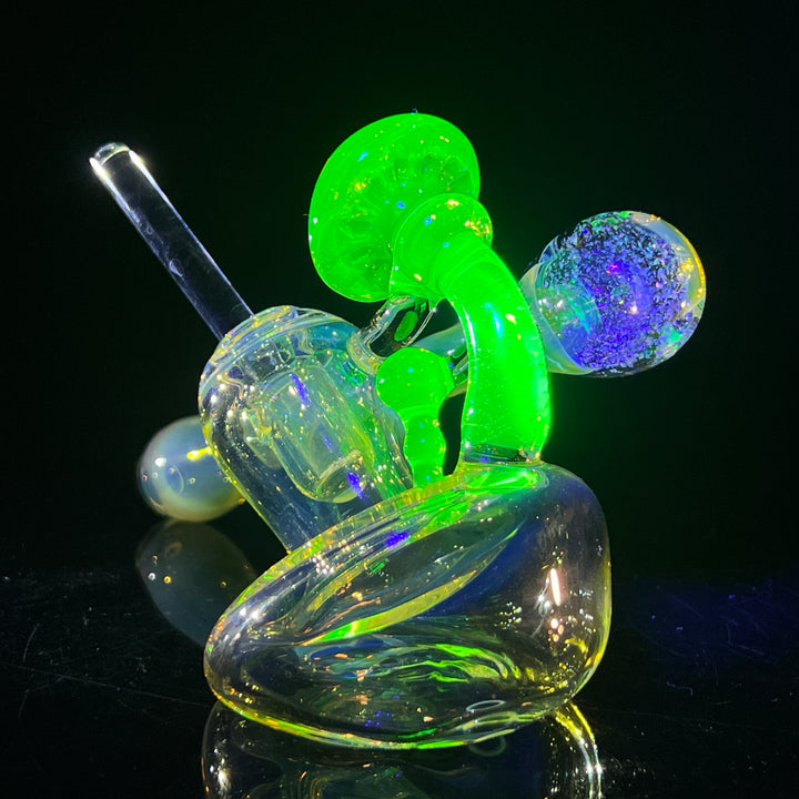 Mushroom Space Galaxy Hash Sidecar Glass Pipe Tako Glass   