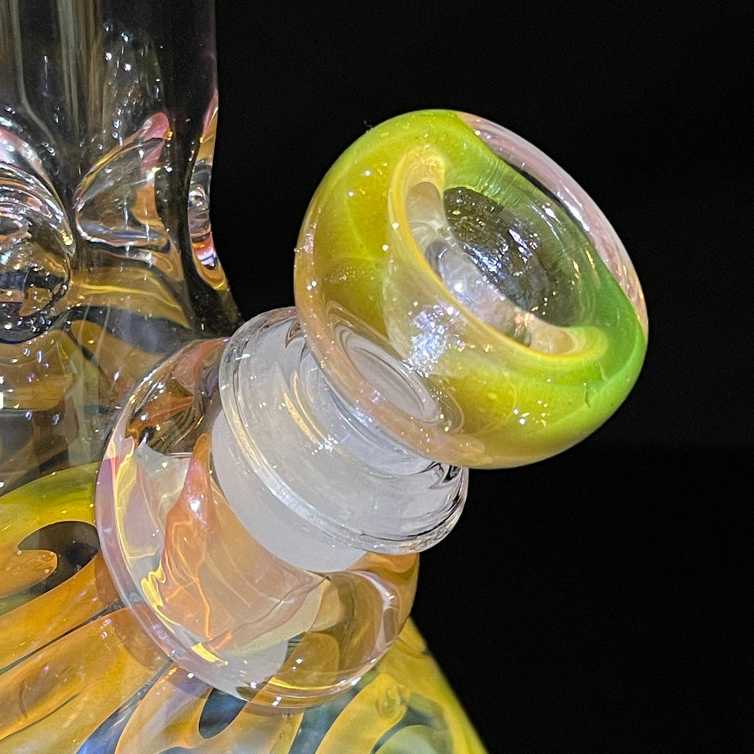 9" Fumed Twist Beaker Bong Glass Pipe Mary Jane's Glass   