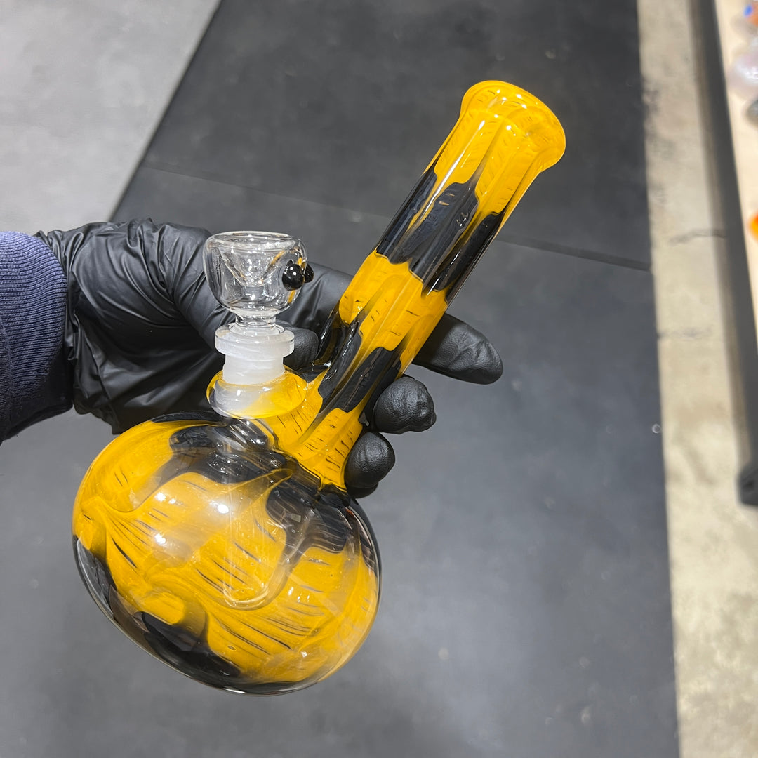 8" Bumblebee Bubble Bong Glass Pipe Mary Jane's Glass