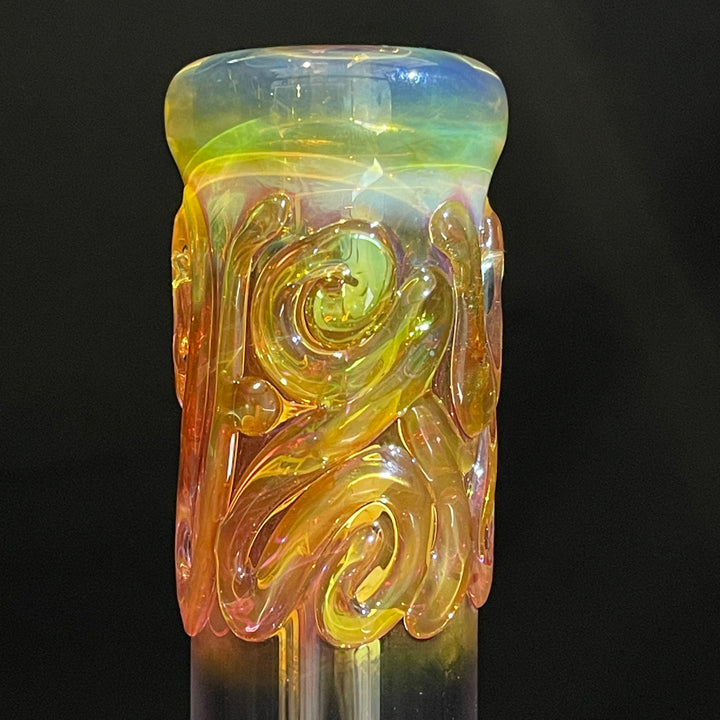 9" Fumed Twist Beaker Bong Glass Pipe Mary Jane's Glass   