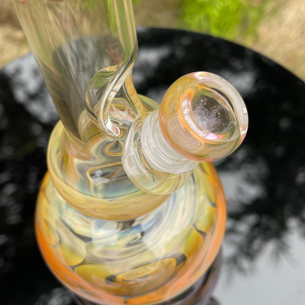 9.5" Fumed Double Bubble Bong Glass Pipe Mary Jane's Glass   