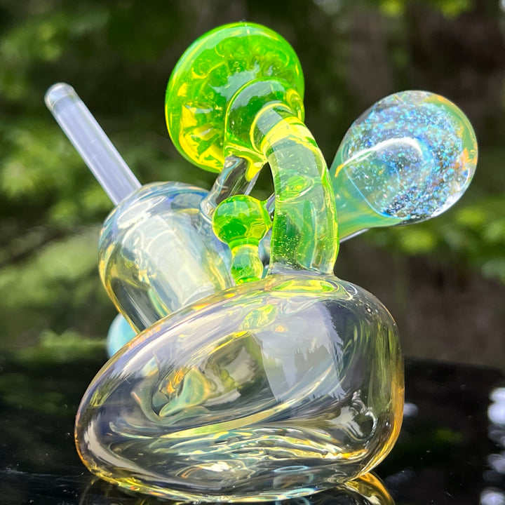 Mushroom Space Galaxy Hash Sidecar Glass Pipe Tako Glass   