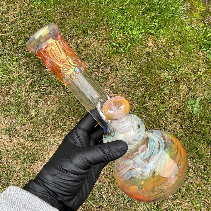 9.5" Fumed Double Bubble Bong Glass Pipe Mary Jane's Glass   