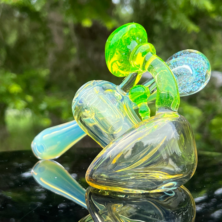 Mushroom Space Galaxy Hash Sidecar Glass Pipe Tako Glass   