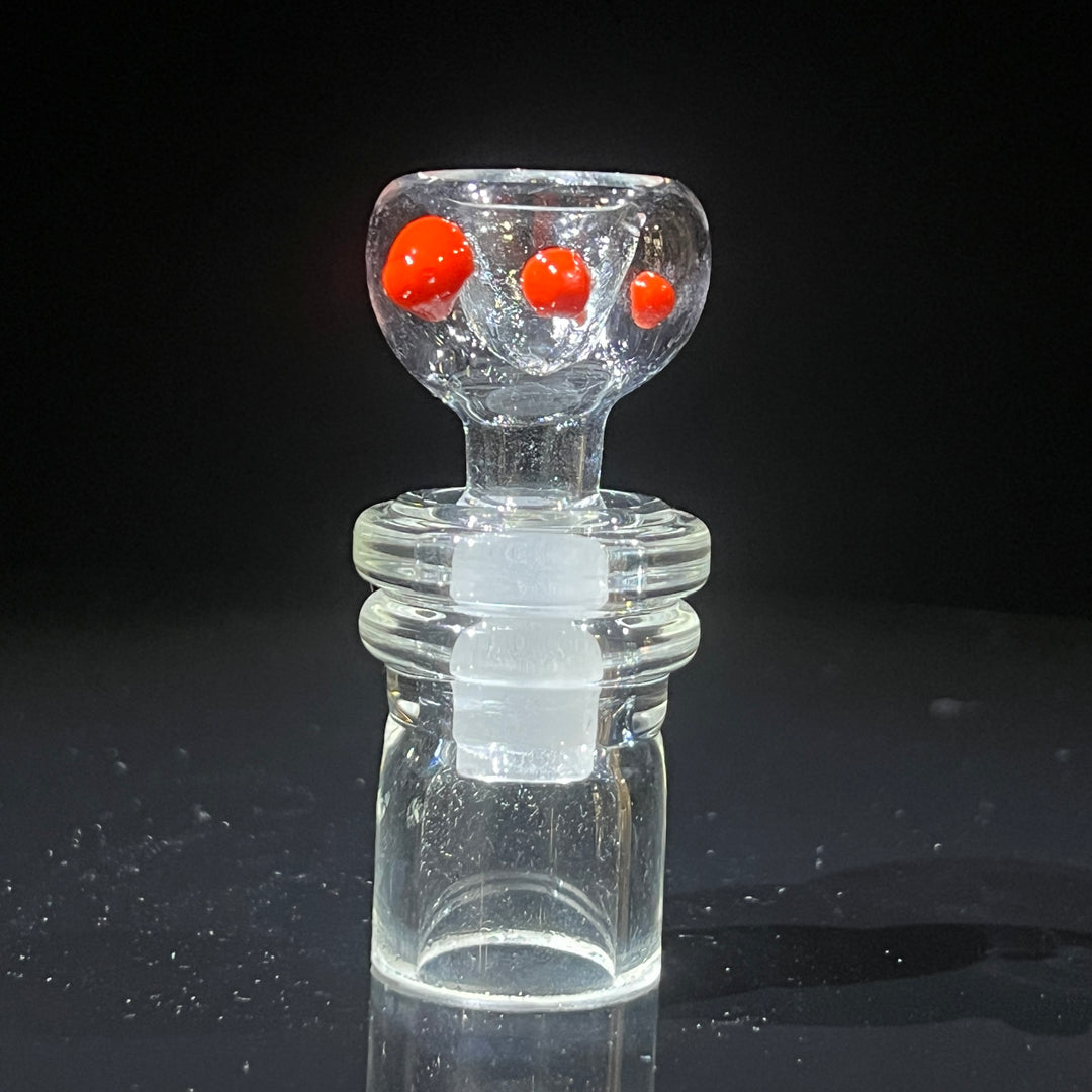 8" Agent Orange Bubble Bong Glass Pipe Mary Jane's Glass