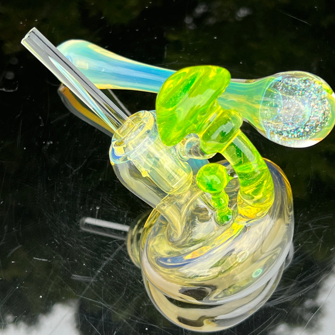 Mushroom Space Galaxy Hash Sidecar Glass Pipe Tako Glass   