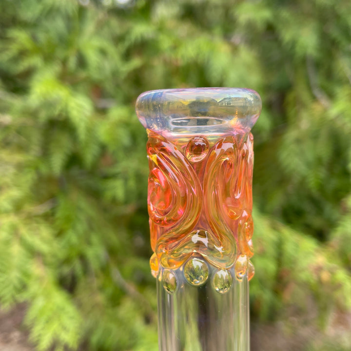 9.5" Fumed Double Bubble Bong Glass Pipe Mary Jane's Glass   