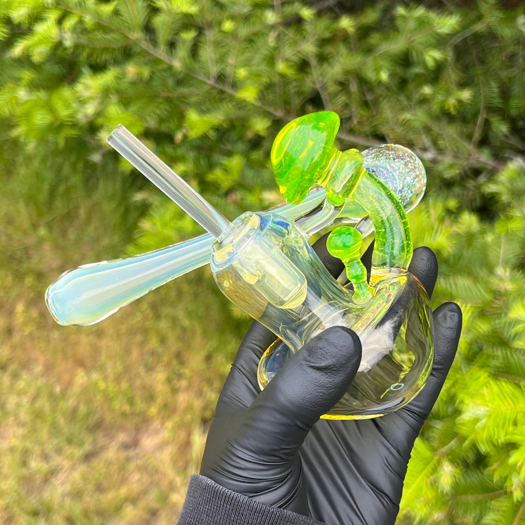 Mushroom Space Galaxy Hash Sidecar Glass Pipe Tako Glass   