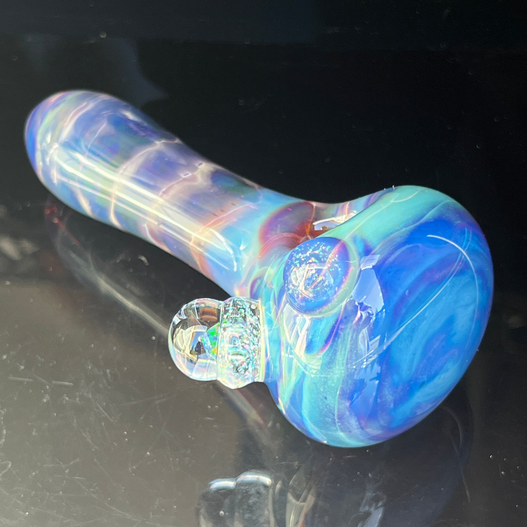 Purple Creek Crushed Opal Spoon Glass Pipe Tako Glass   