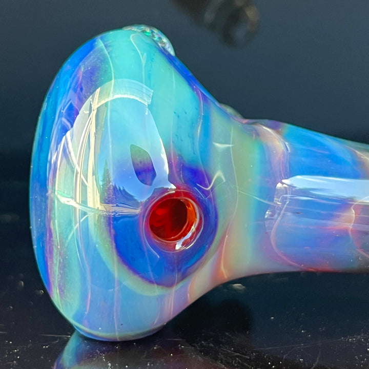 Purple Creek Crushed Opal Spoon Glass Pipe Tako Glass   