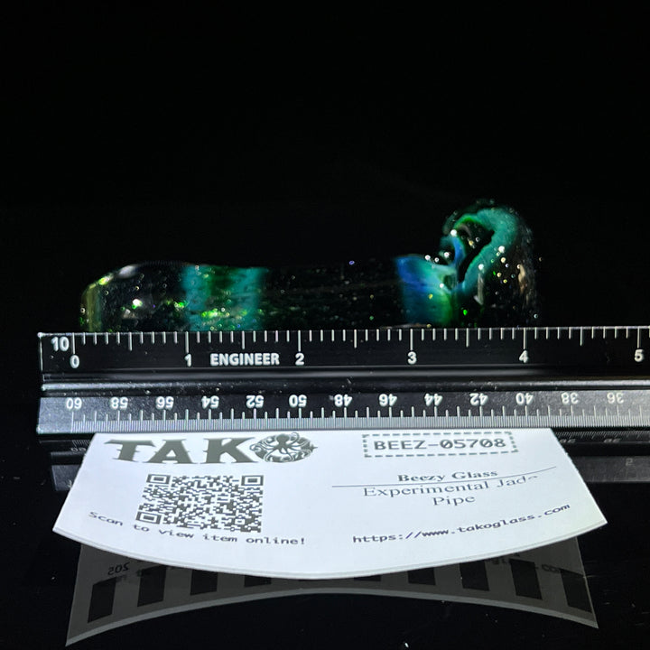 Experimental Jade Pipe Glass Pipe Beezy Glass   