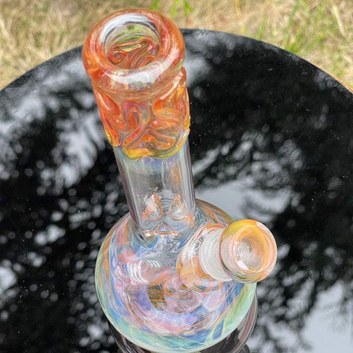 9" Fumed Twist Beaker Bong Glass Pipe Mary Jane's Glass   