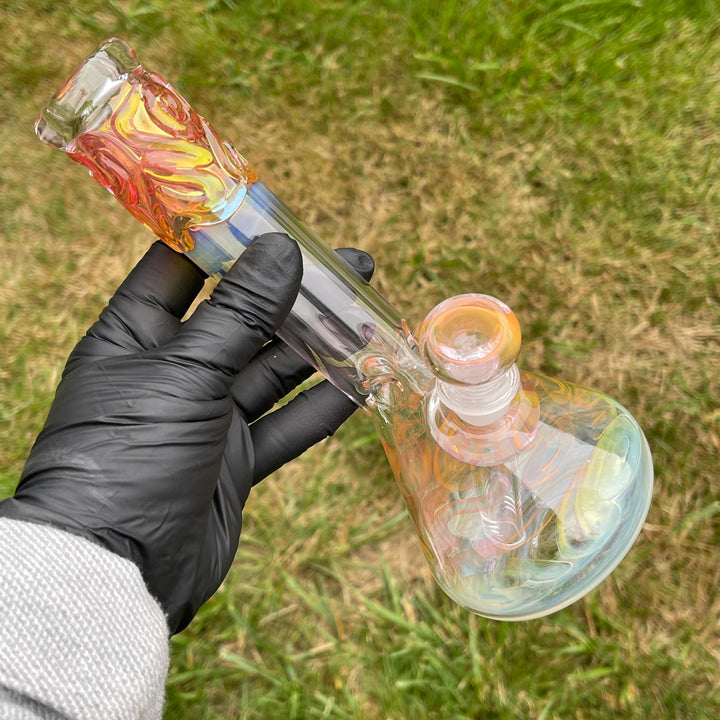 9" Fumed Twist Beaker Bong Glass Pipe Mary Jane's Glass   