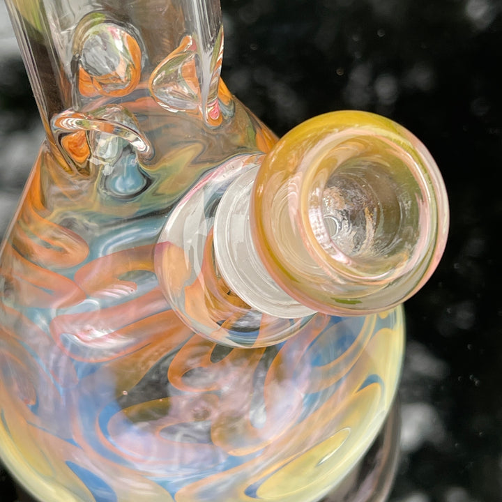 9" Fumed Twist Beaker Bong Glass Pipe Mary Jane's Glass   