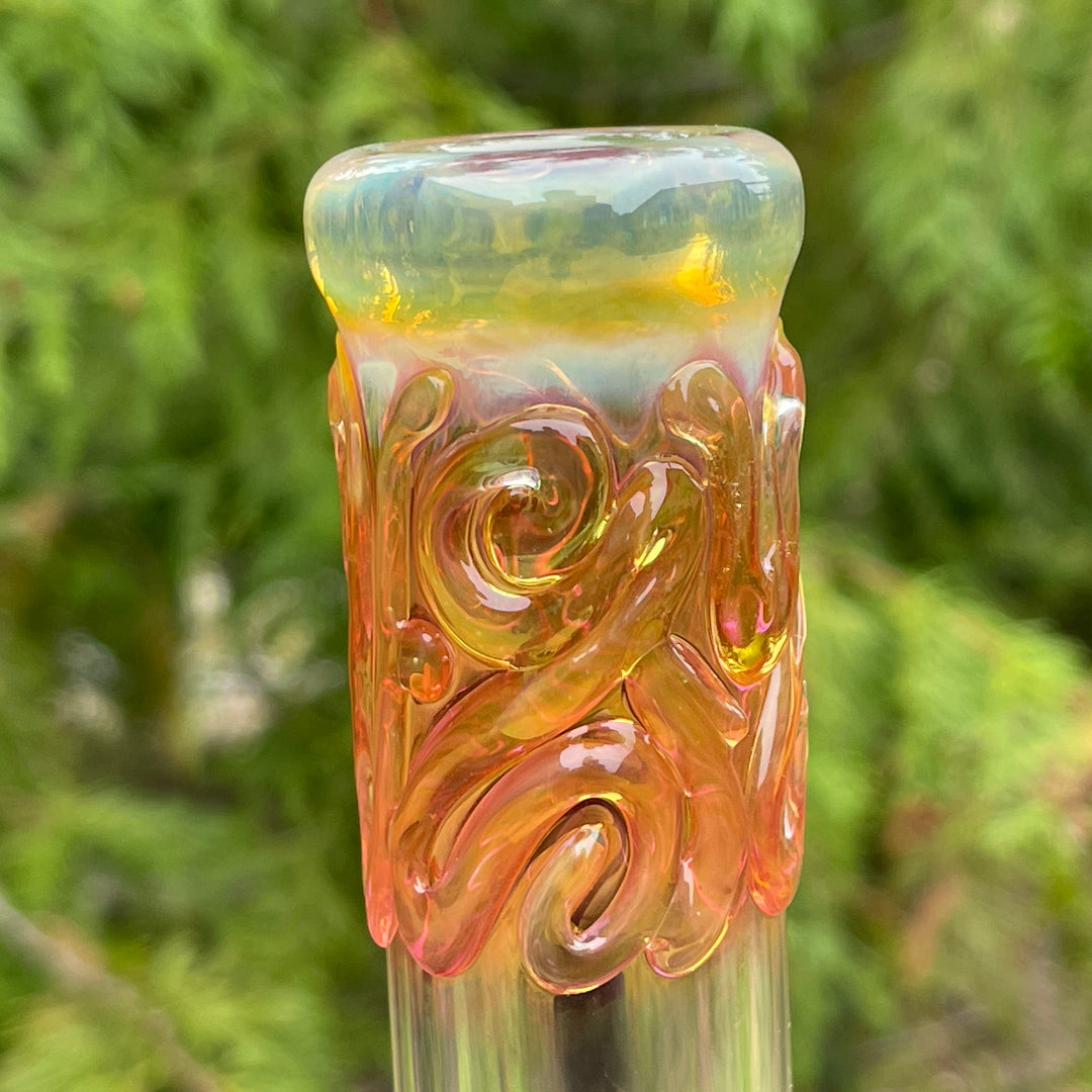 9" Fumed Twist Beaker Bong Glass Pipe Mary Jane's Glass   