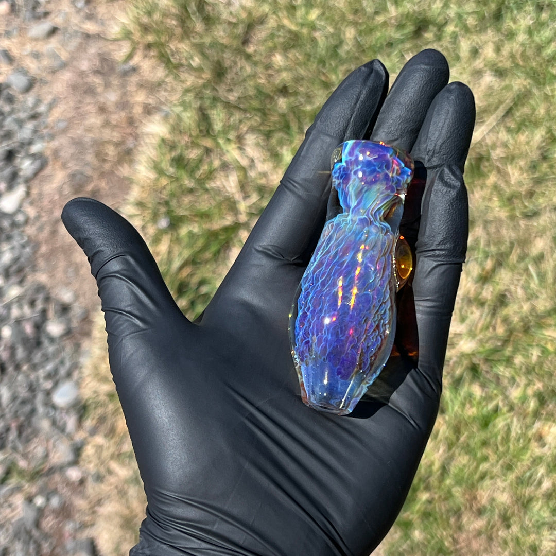 Purple Ghost Chillum Glass Pipe Tako Glass   