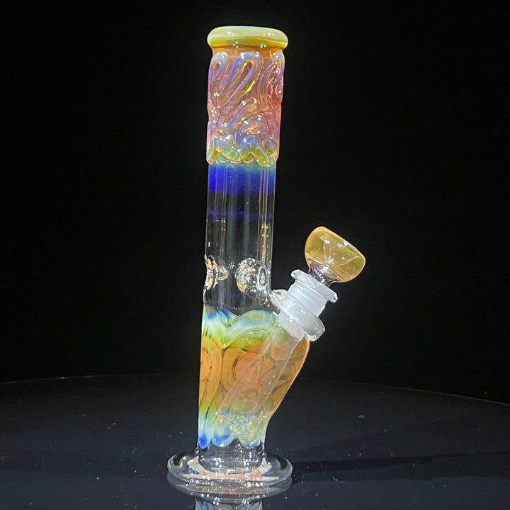 8" Fumed Straight Bong Glass Pipe Mary Jane's Glass