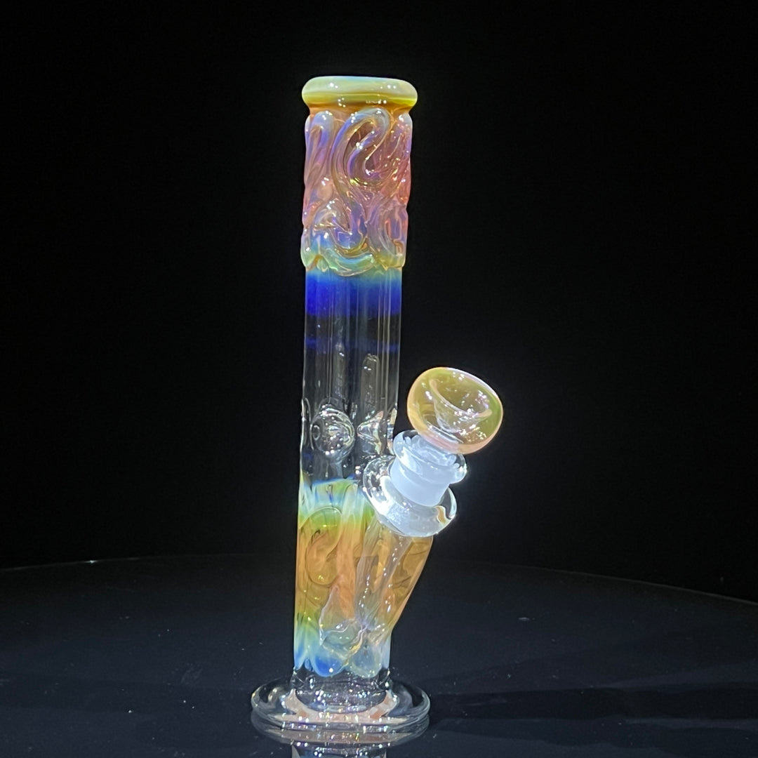 8" Fumed Straight Bong Glass Pipe Mary Jane's Glass