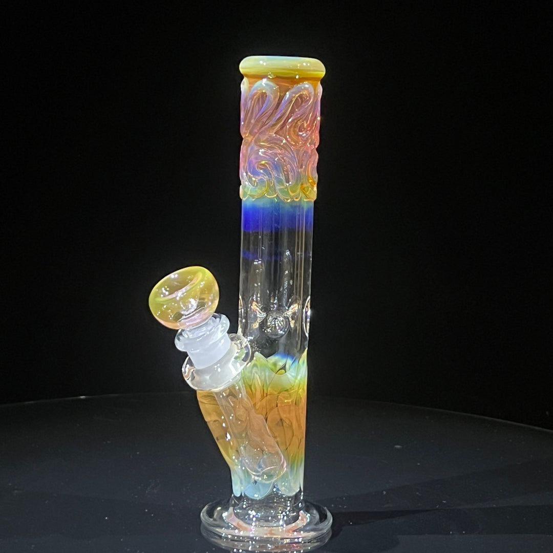 8" Fumed Straight Bong Glass Pipe Mary Jane's Glass