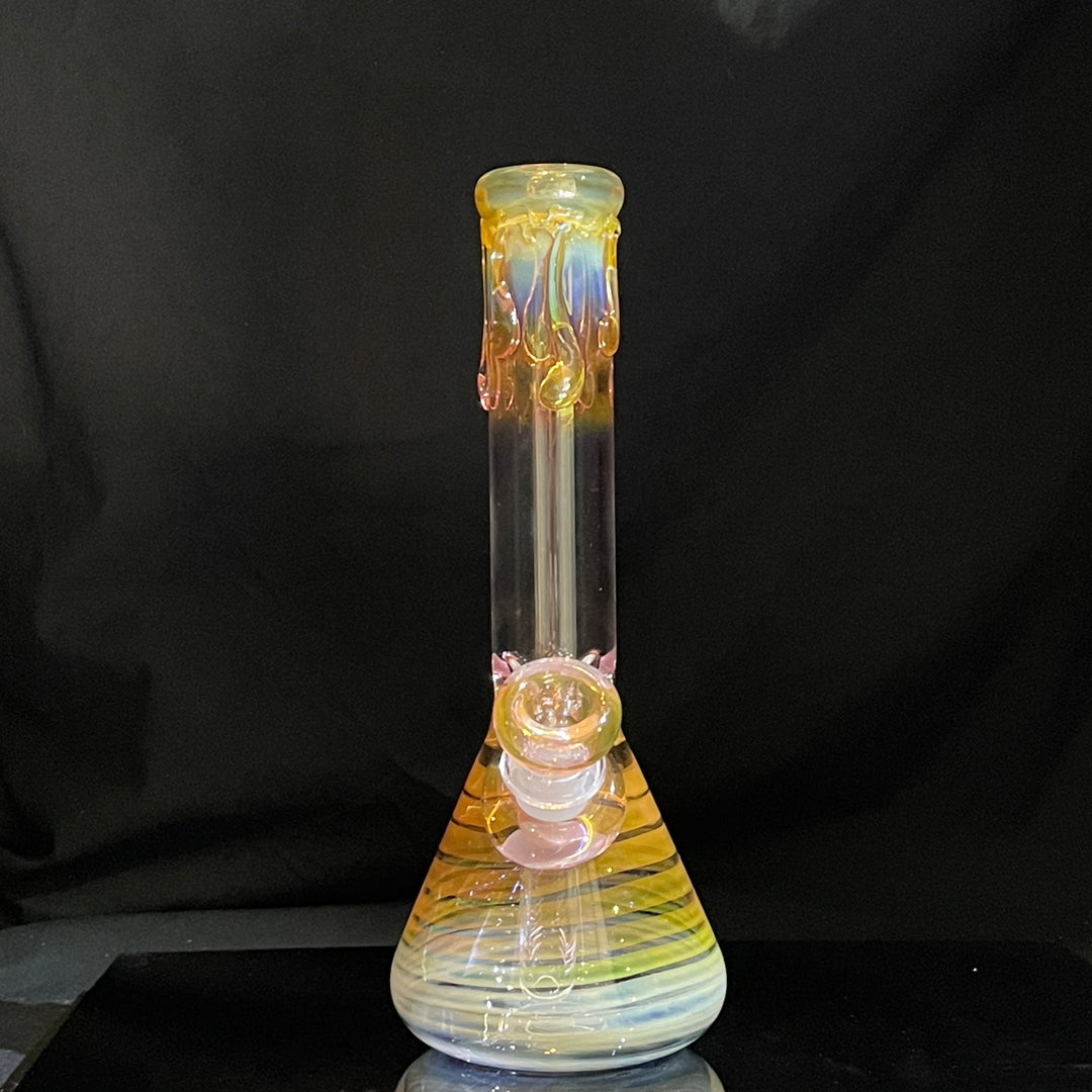 9" Fumed Twist Beaker Bong Glass Pipe Mary Jane's Glass   