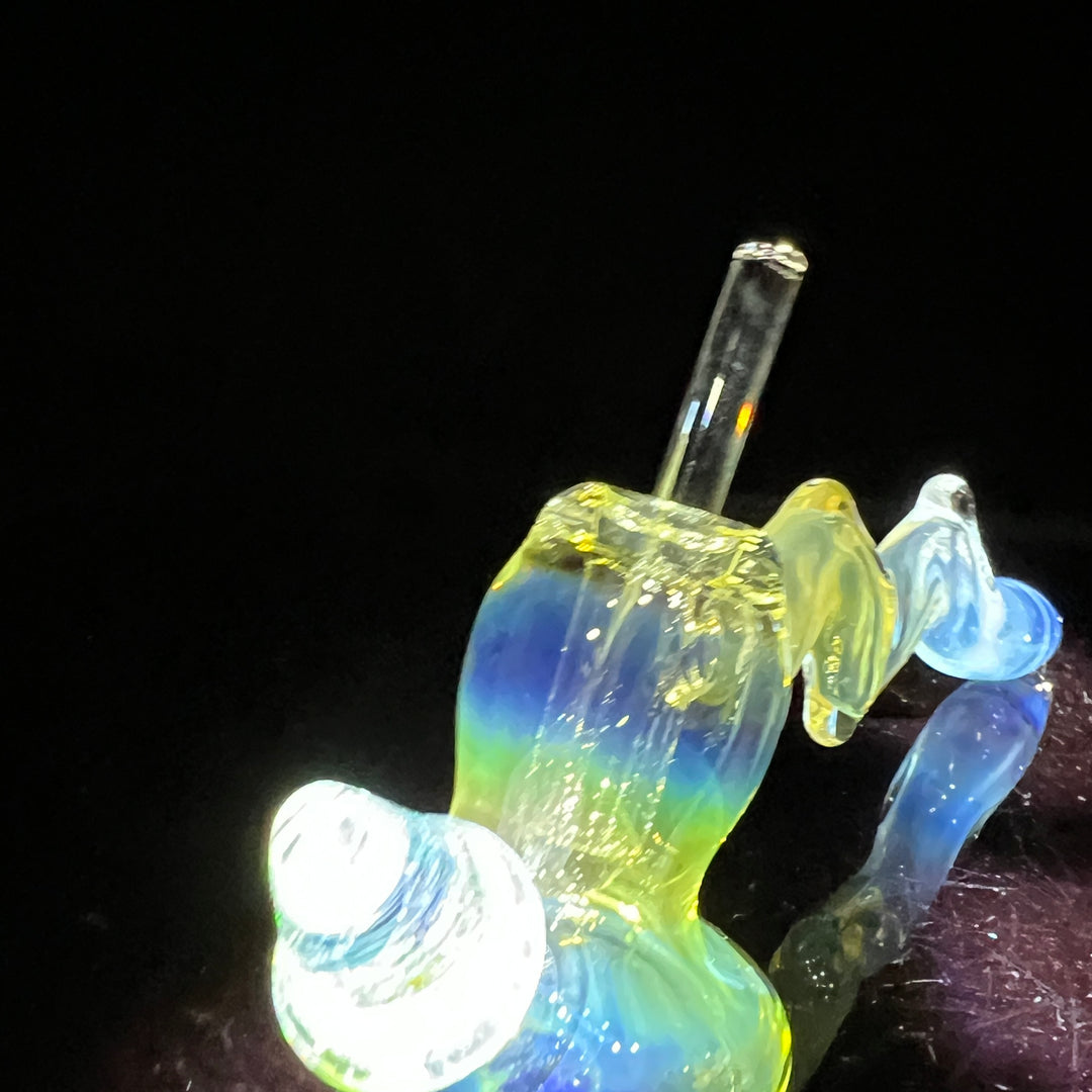 Silver Fume Hash Hammer Glass Pipe Tako Glass   