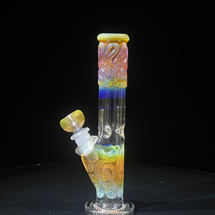 8" Fumed Straight Bong Glass Pipe Mary Jane's Glass