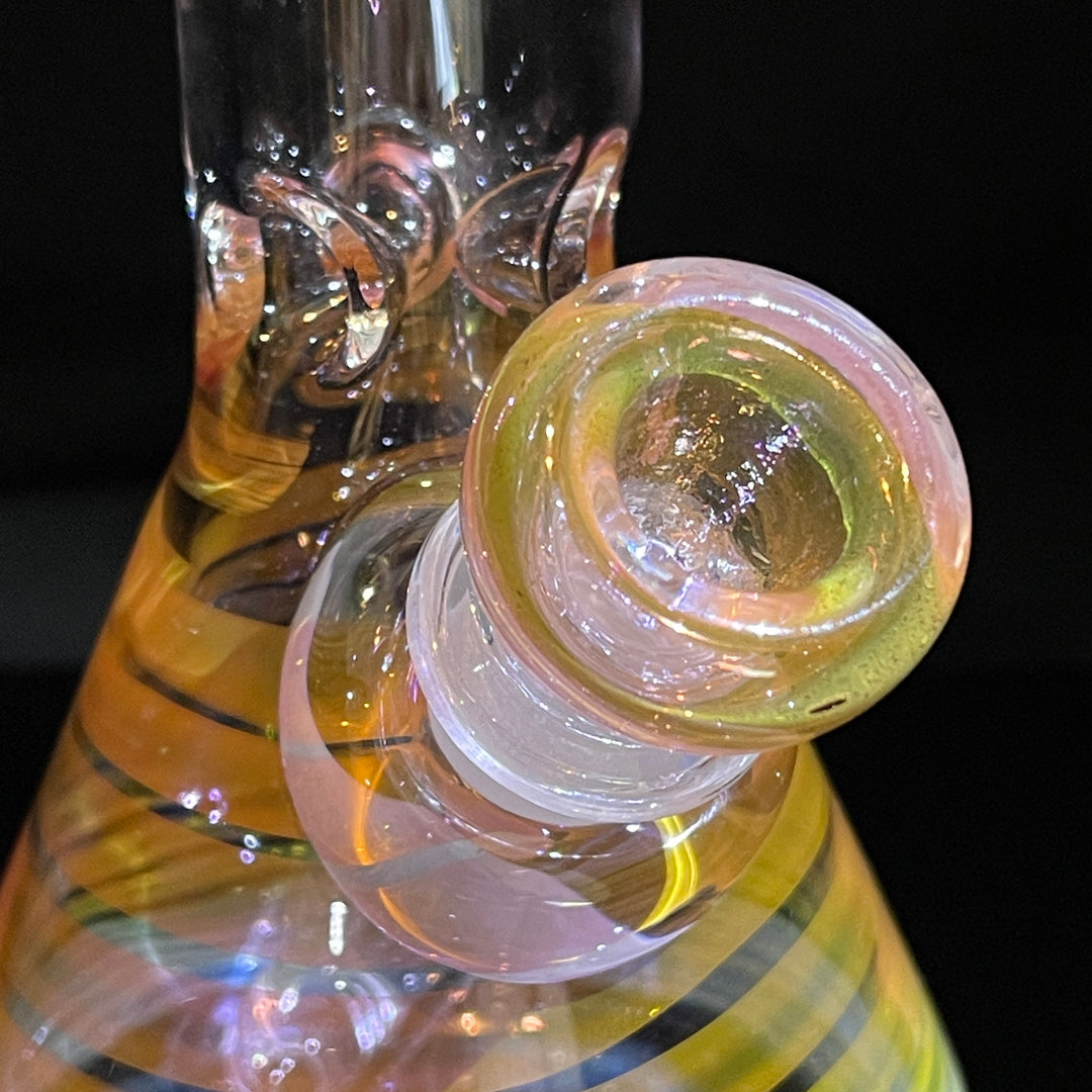 9" Fumed Twist Beaker Bong Glass Pipe Mary Jane's Glass   