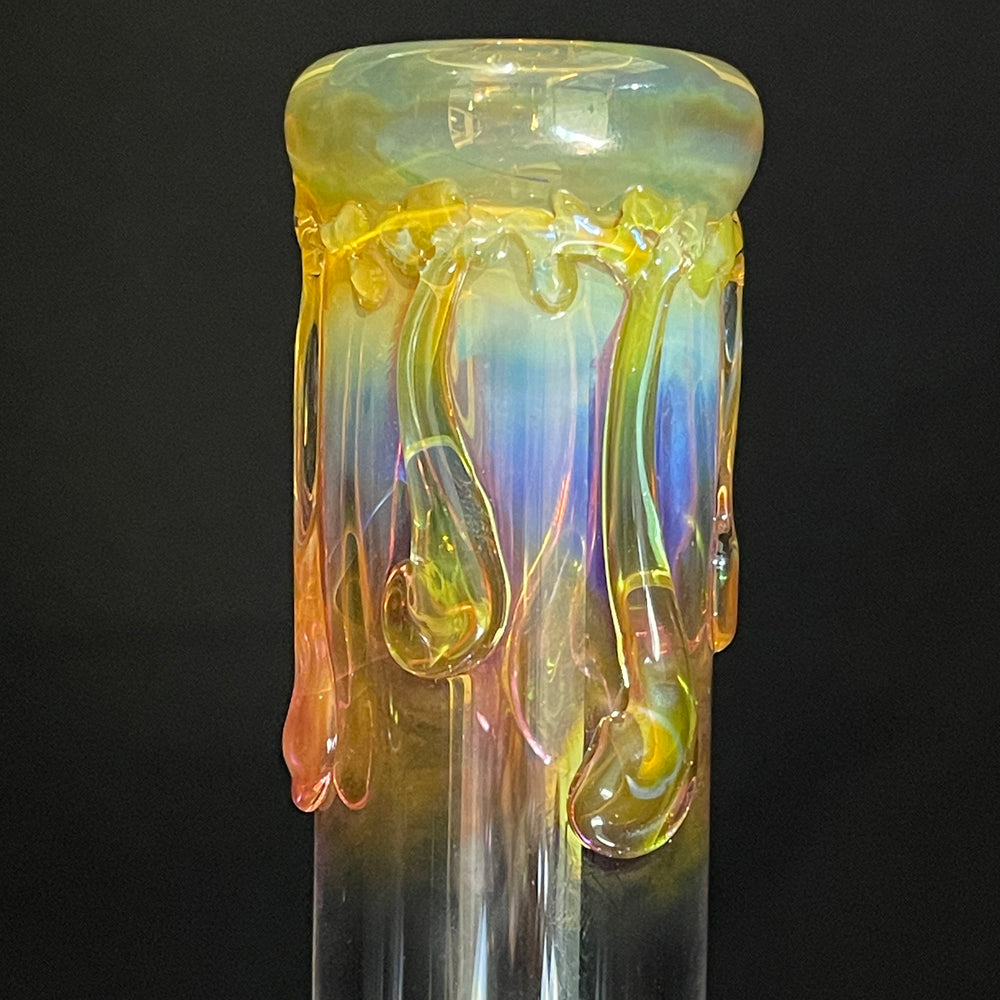 9" Fumed Twist Beaker Bong Glass Pipe Mary Jane's Glass   