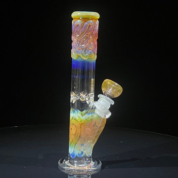 8" Fumed Straight Bong Glass Pipe Mary Jane's Glass