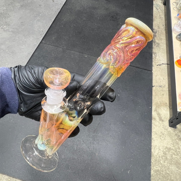 8" Fumed Straight Bong Glass Pipe Mary Jane's Glass