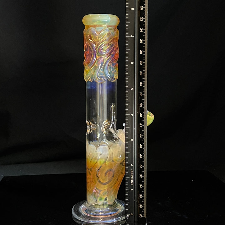 8" Fumed Straight Bong Glass Pipe Mary Jane's Glass   