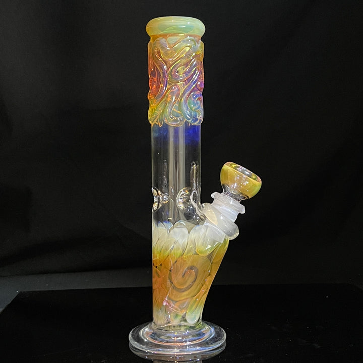 8" Fumed Straight Bong Glass Pipe Mary Jane's Glass   