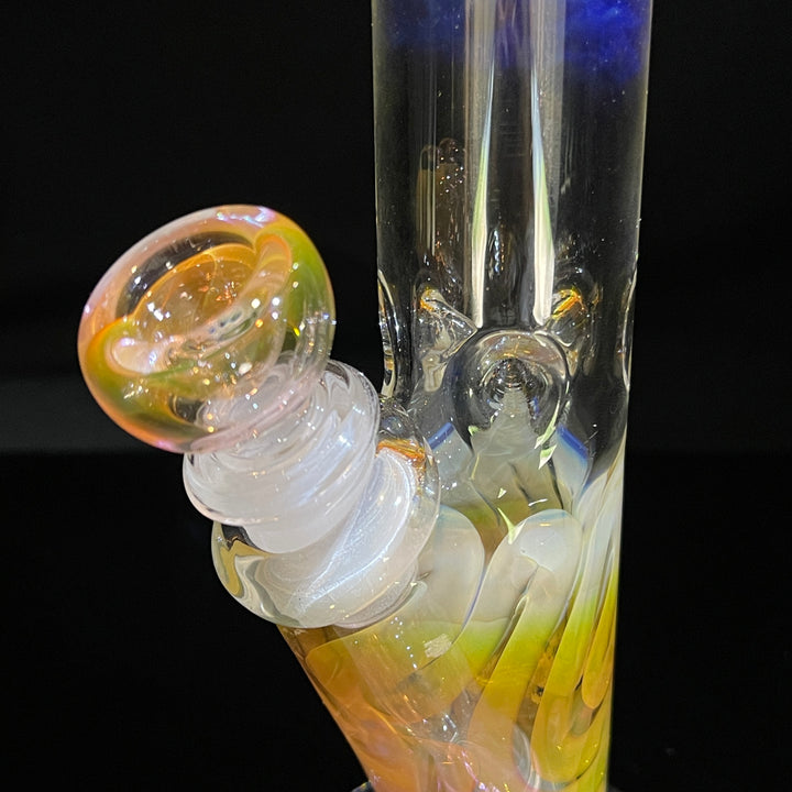 8" Fumed Straight Bong Glass Pipe Mary Jane's Glass   