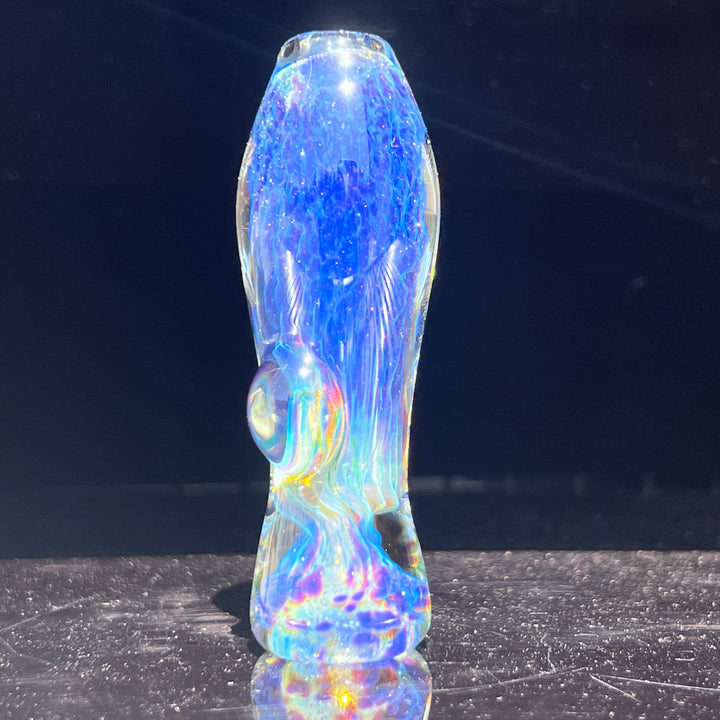 Purple Nebula Chillum Glass Pipe Tako Glass   