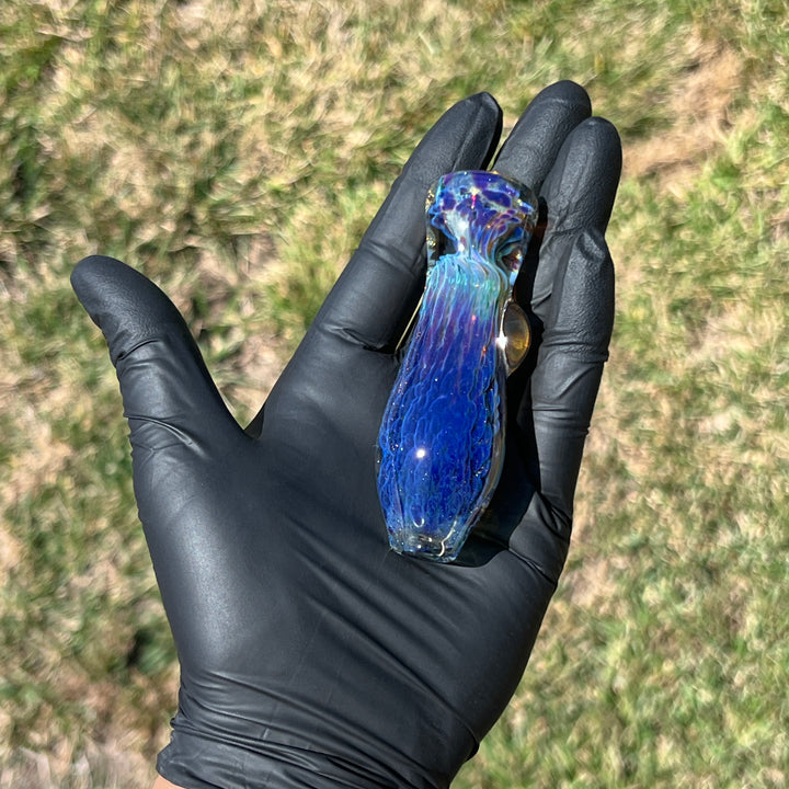 Purple Nebula Chillum Glass Pipe Tako Glass   