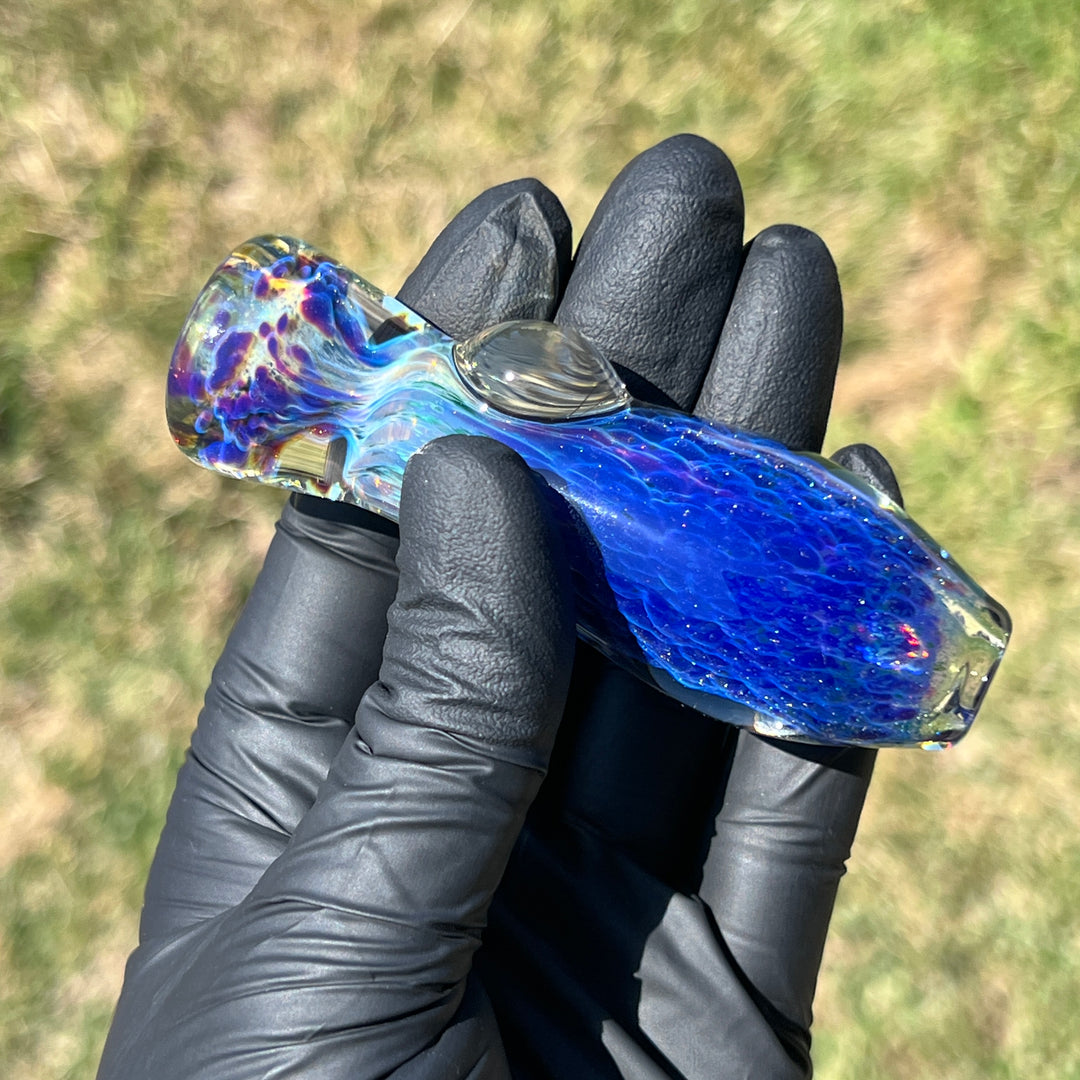 Purple Nebula Chillum Glass Pipe Tako Glass   