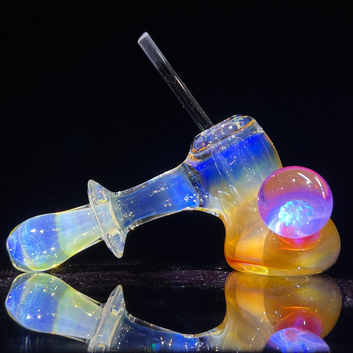 Silver Fume Hash Hammer Glass Pipe Tako Glass   