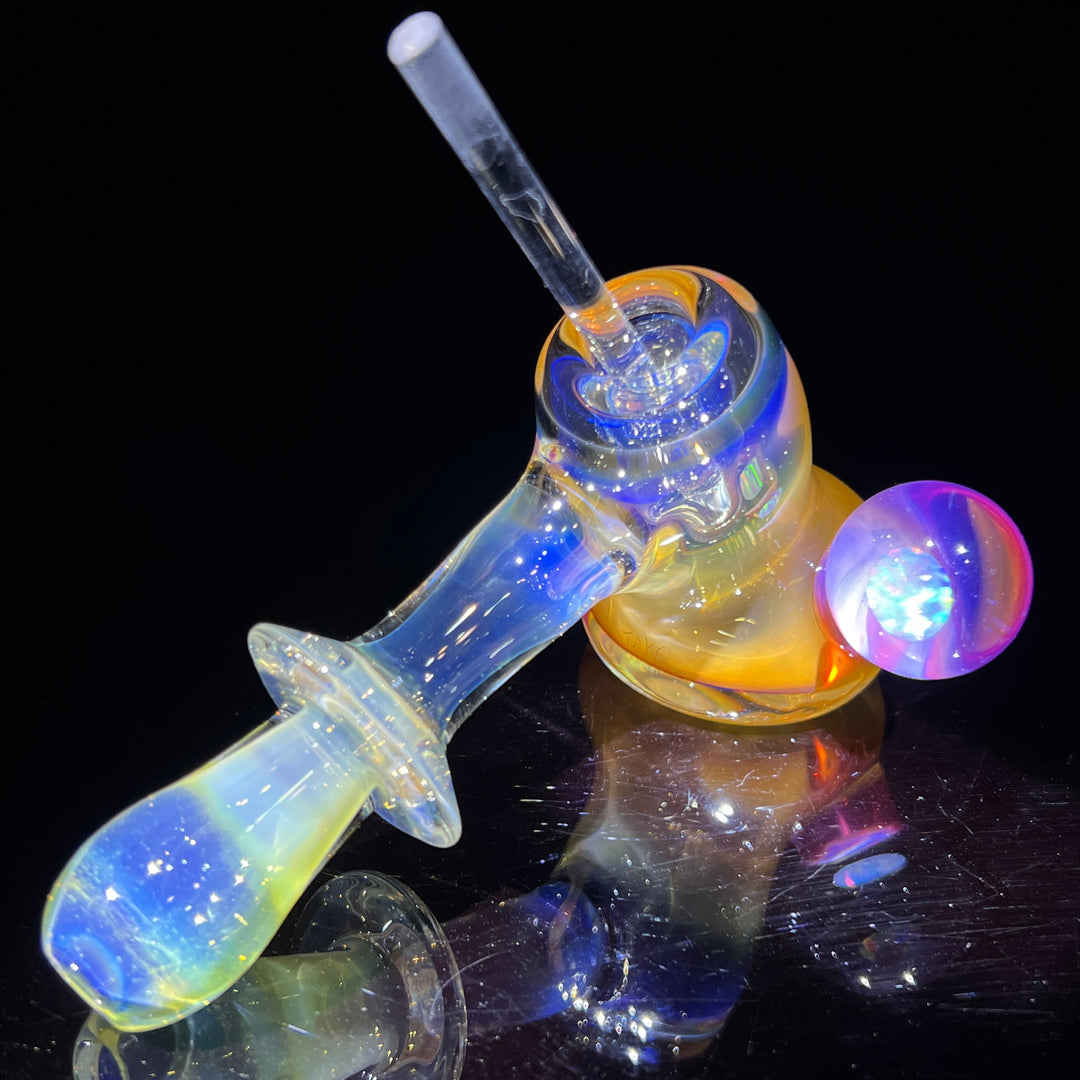 Silver Fume Hash Hammer Glass Pipe Tako Glass   