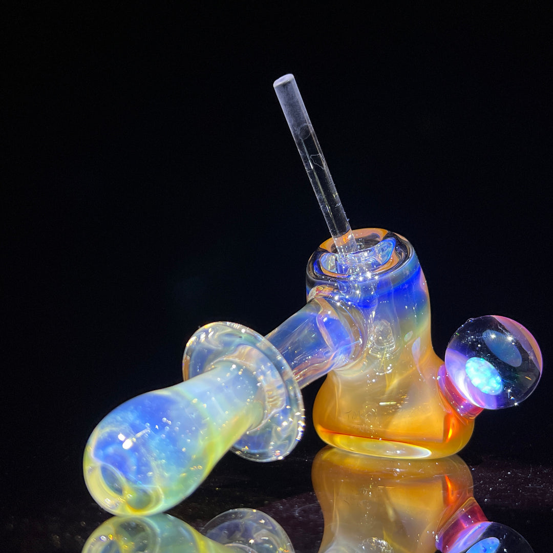 Silver Fume Hash Hammer Glass Pipe Tako Glass   