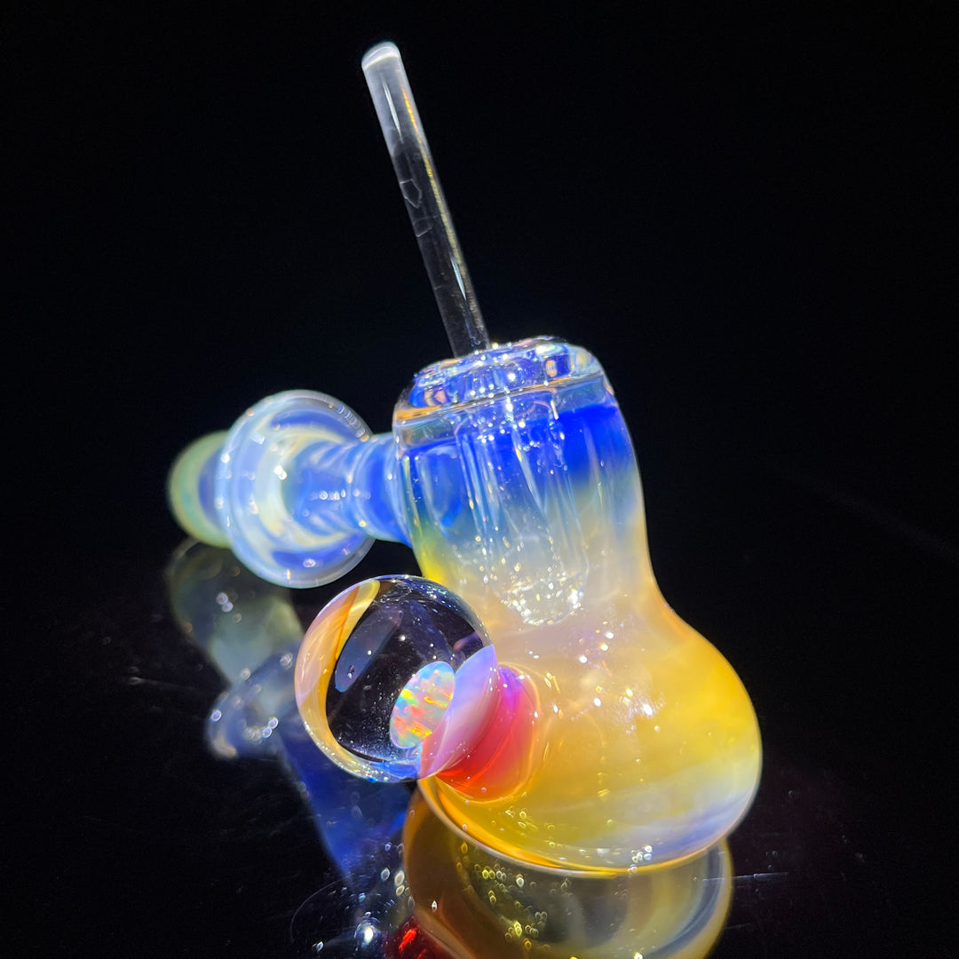 Silver Fume Hash Hammer Glass Pipe Tako Glass   