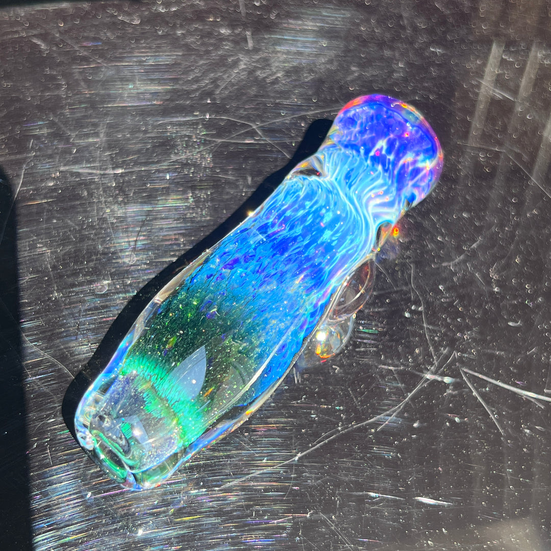 Purple Nebula Chillum Glass Pipe Tako Glass   