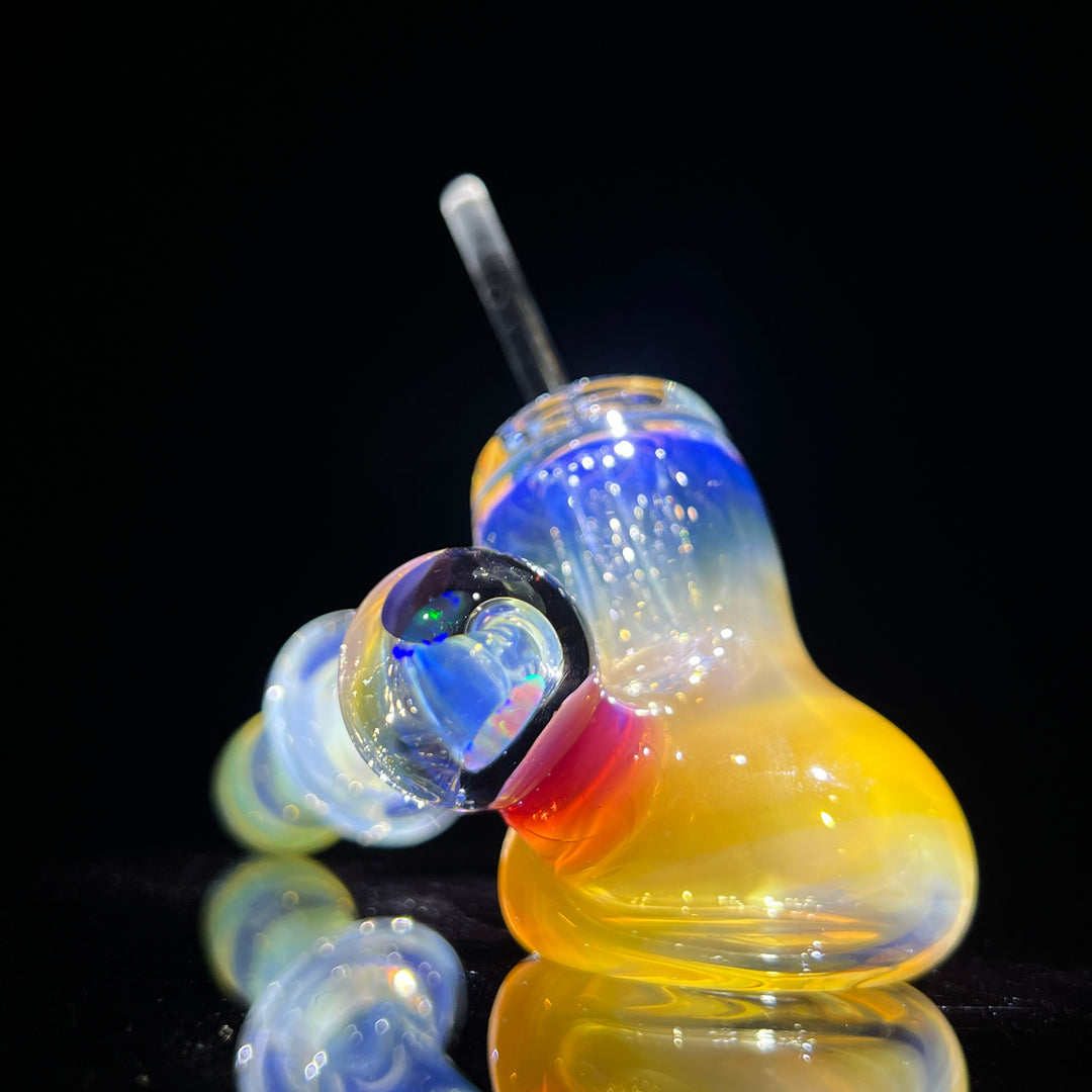 Silver Fume Hash Hammer Glass Pipe Tako Glass   