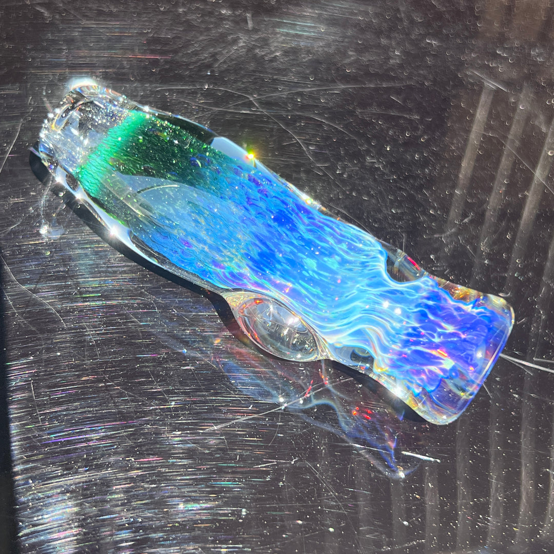 Purple Nebula Chillum Glass Pipe Tako Glass   