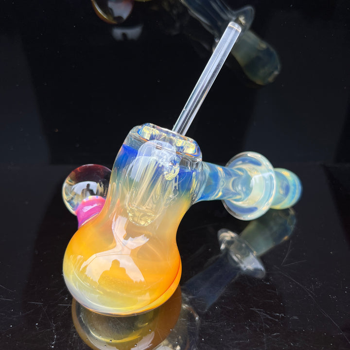 Silver Fume Hash Hammer Glass Pipe Tako Glass   