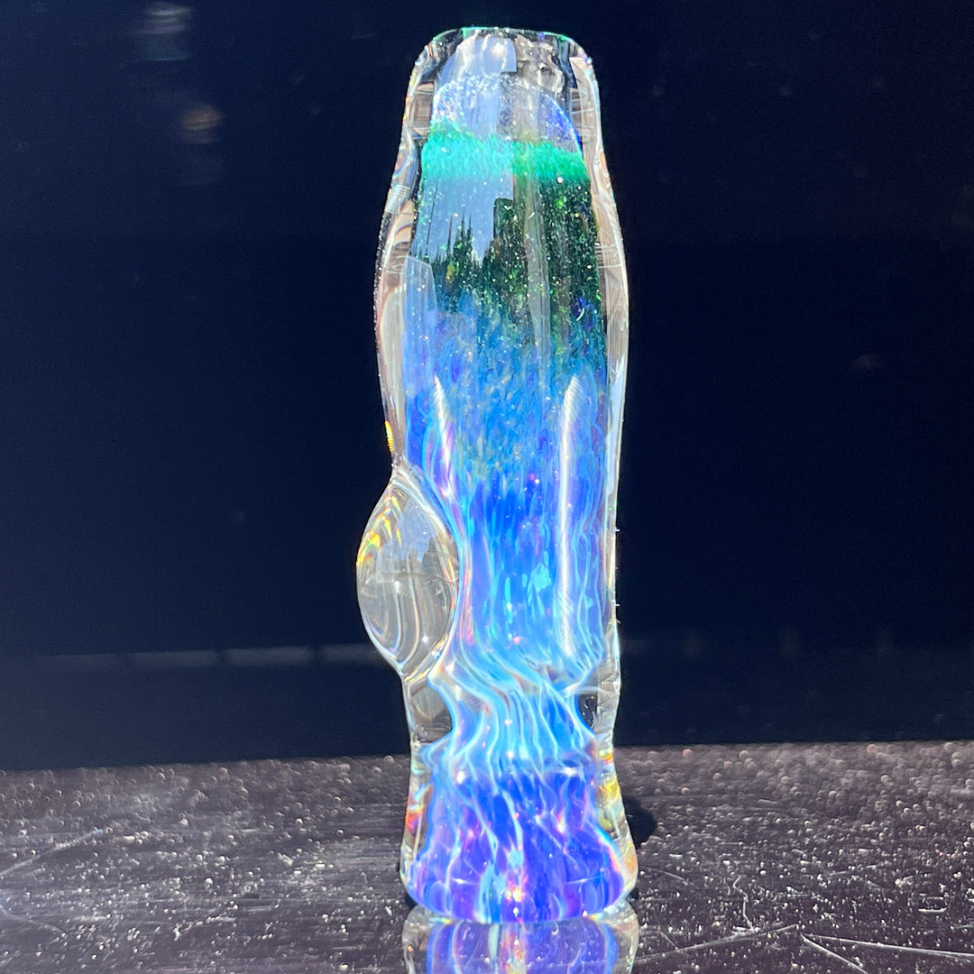 Purple Nebula Chillum Glass Pipe Tako Glass   