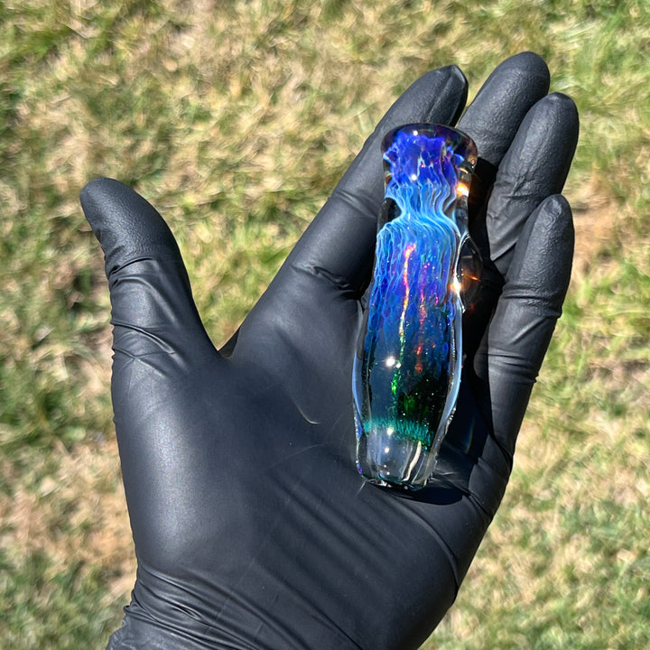 Purple Nebula Chillum Glass Pipe Tako Glass   