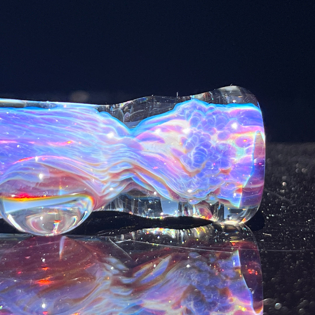 Purple Nebula Chillum Glass Pipe Tako Glass   