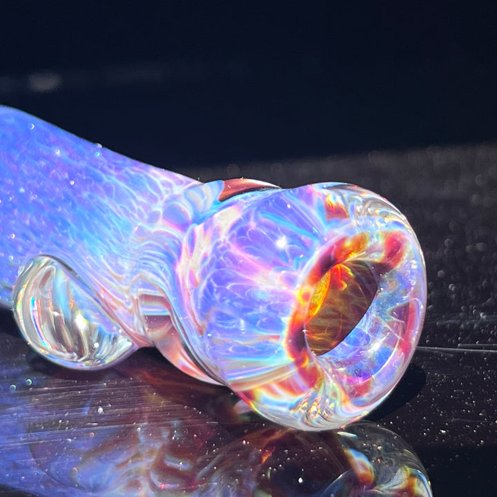 Purple Nebula Chillum Glass Pipe Tako Glass   