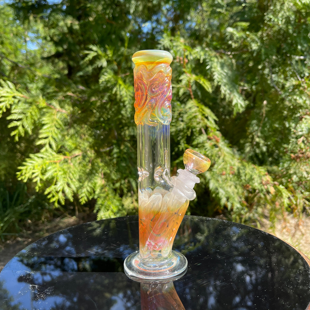 8" Fumed Straight Bong Glass Pipe Mary Jane's Glass   