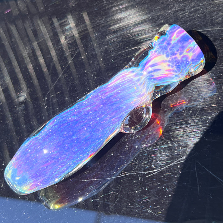 Purple Nebula Chillum Glass Pipe Tako Glass   